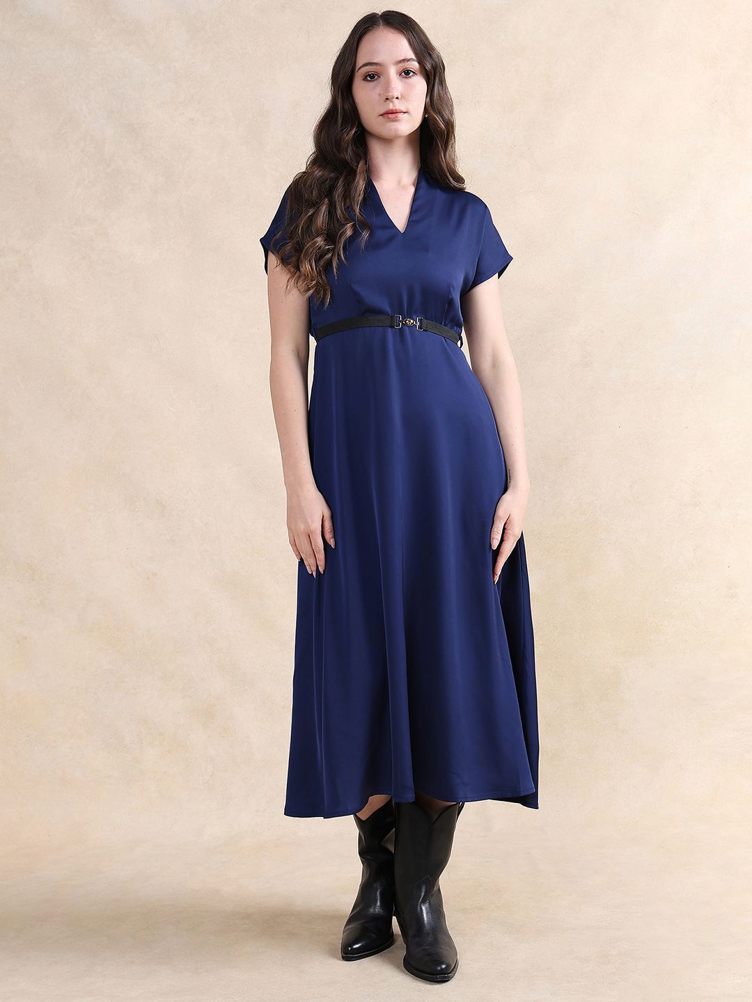 RAREISM Women Formal A-Line Midi Dress