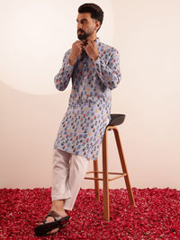 SOJANYA Men Floral Printed Kurta