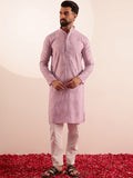 SOJANYA Men Embroidered Mirror Work Kurta