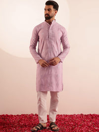 SOJANYA Men Embroidered Mirror Work Kurta