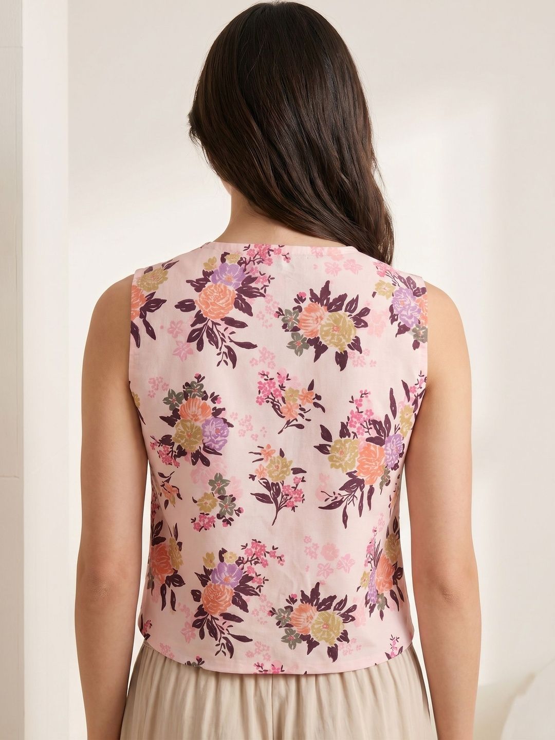 Mamicha Floral Print Top
