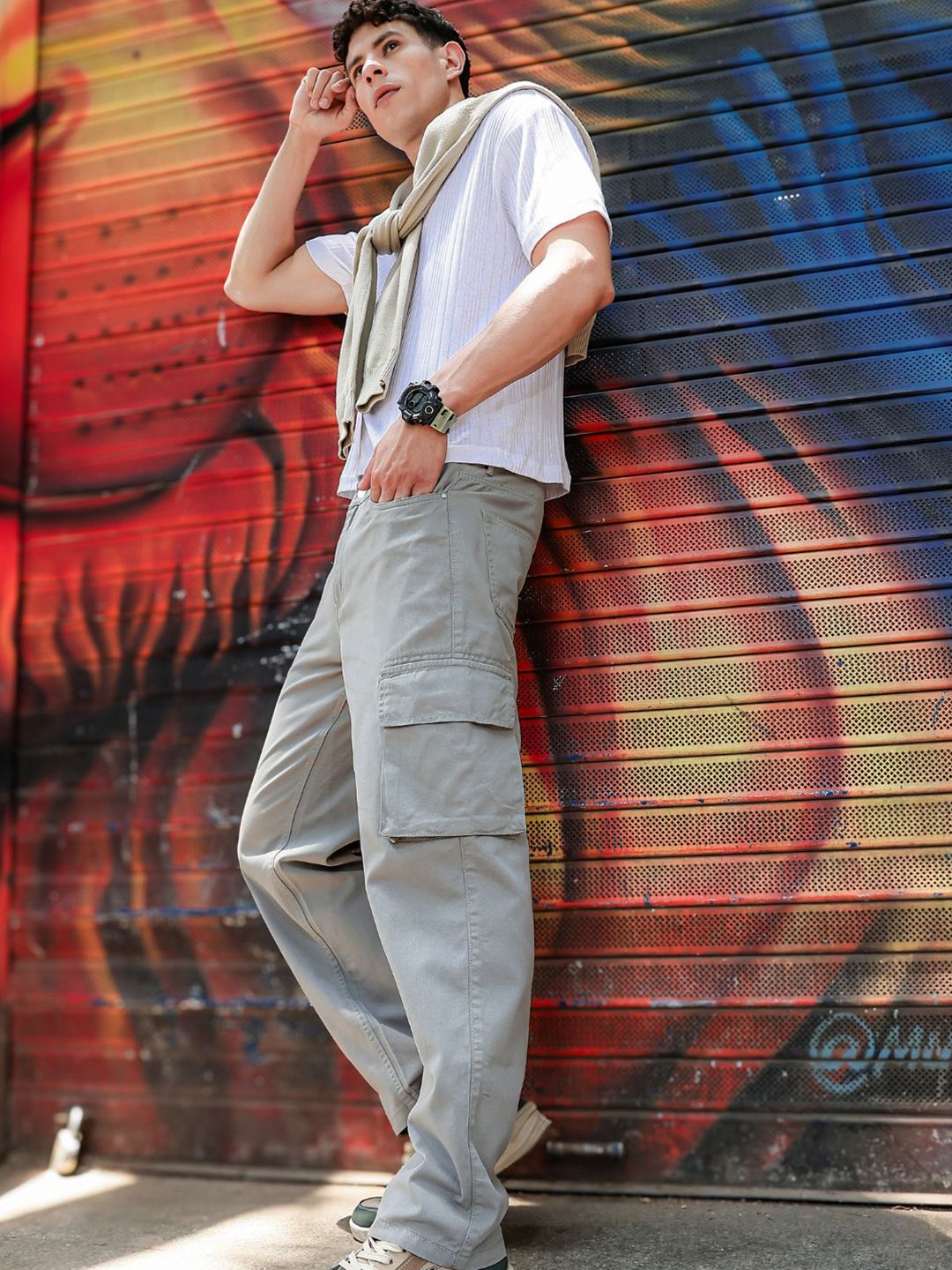 Eszett Men Easy Wash Cargos Seluar