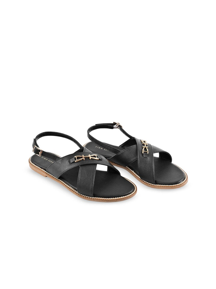 Lino Perros Women Open Toe Flats with Buckles