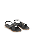 Lino Perros Women Open Toe Flats with Buckles