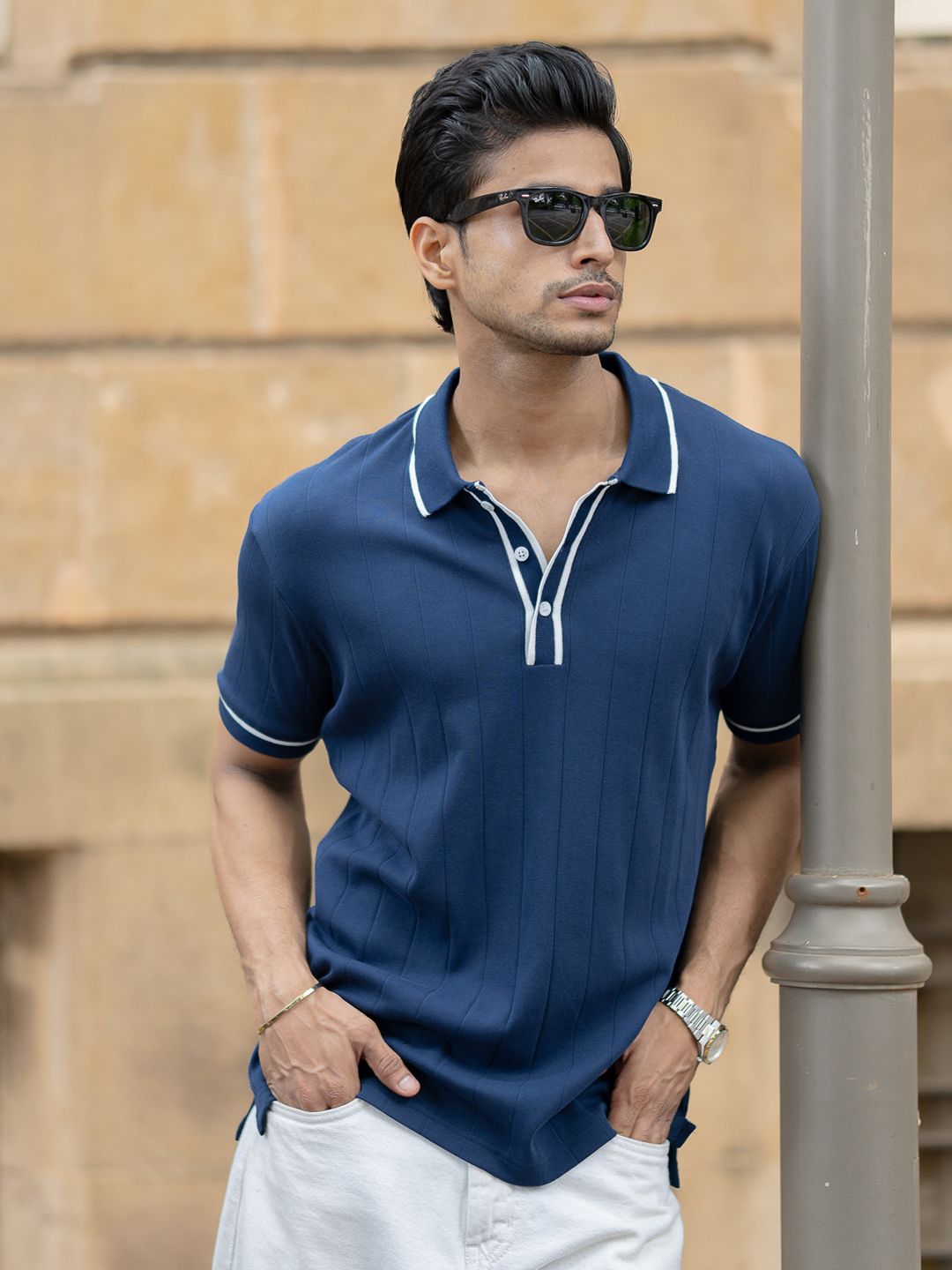Powerlook Men Polo Collar T-shirt