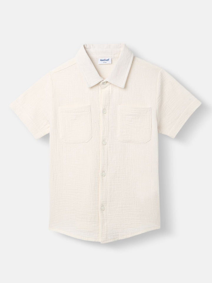 Nauti Nati Boys Pure Cotton Short Sleeves Shirt With Shorts