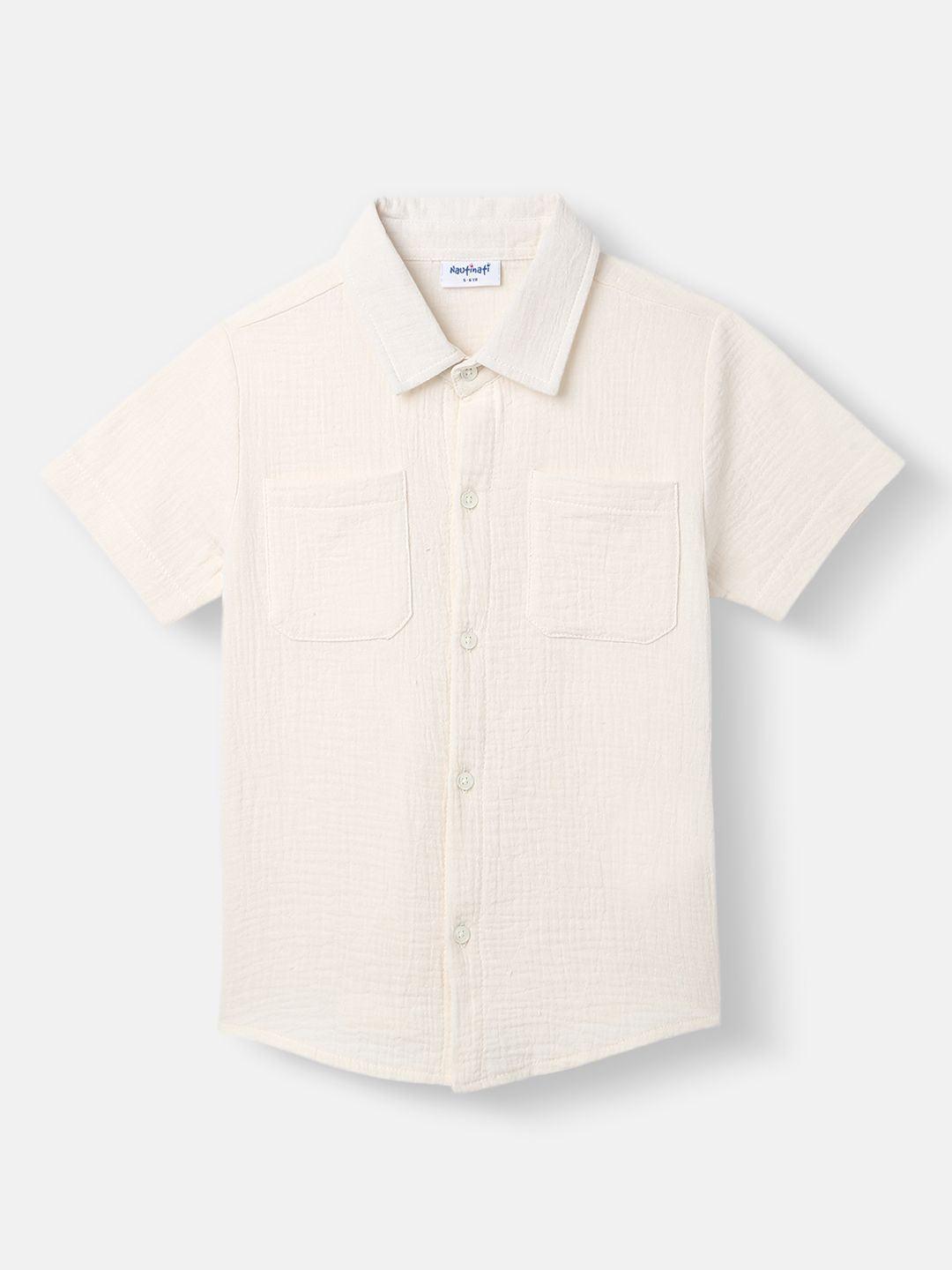 Nauti Nati Boys Pure Cotton Short Sleeves Shirt With Shorts