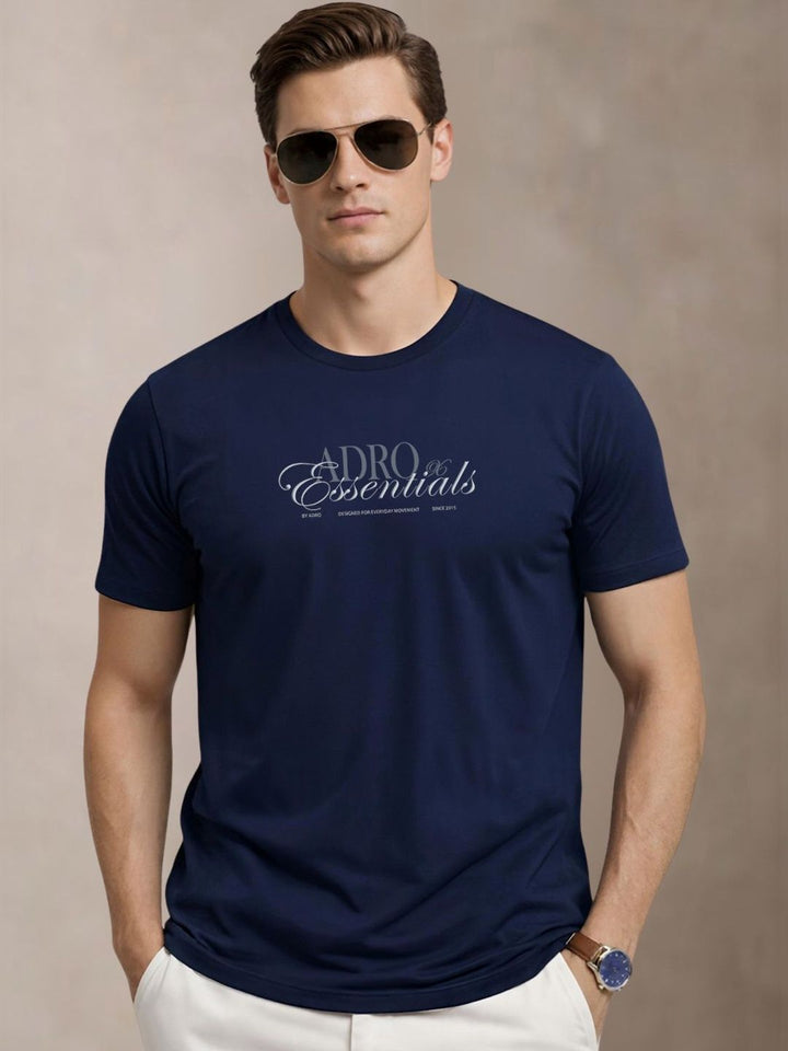 ADRO Men Typography 3 Printed T-shirt