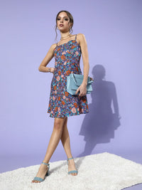 Berrylush Floral Print A-Line Dress