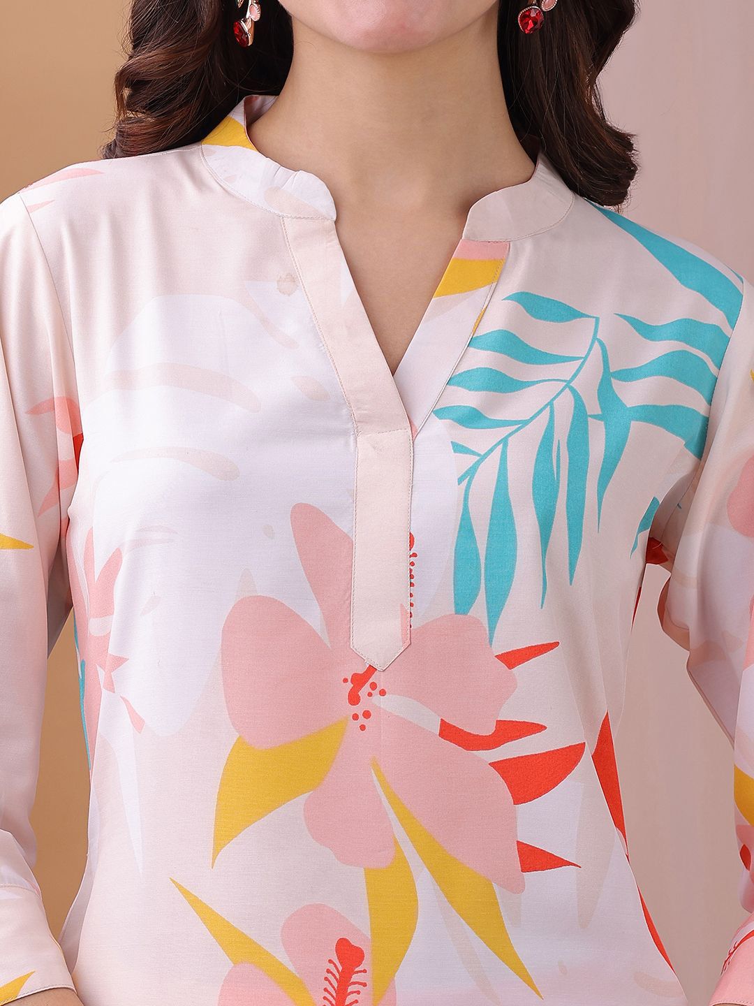 KALINI Printed Top With Trousers Co-Ords