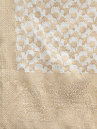 Libas Floral Woven Design Sequinned Straight Kurta With Palazzo & Dupatta