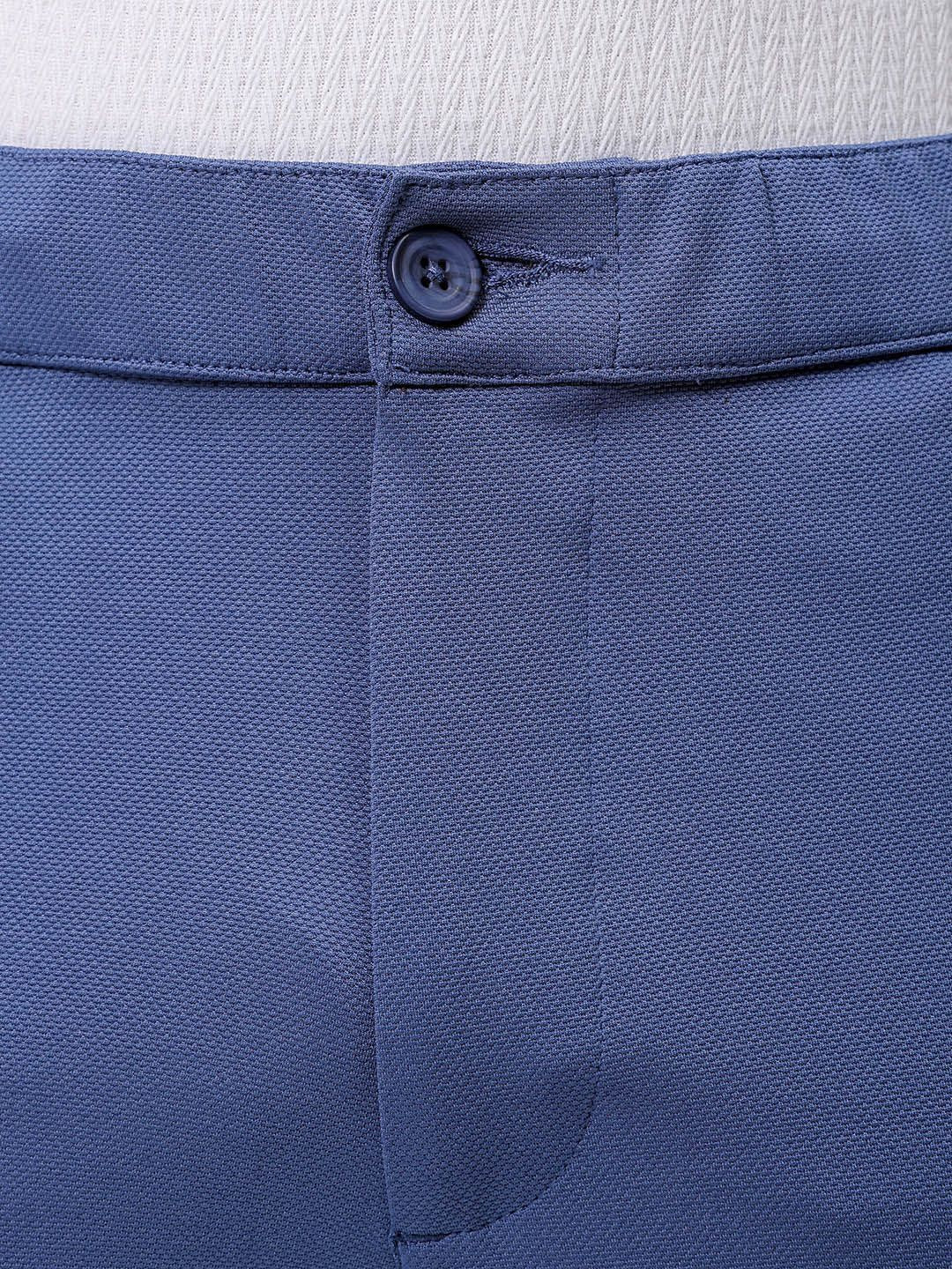 The Indian Garage Co. X Luxe Men Textured Slim Fit Trousers