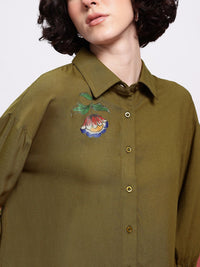 DressBerry Indie Blossom Printed Relaxed Fit Shirt