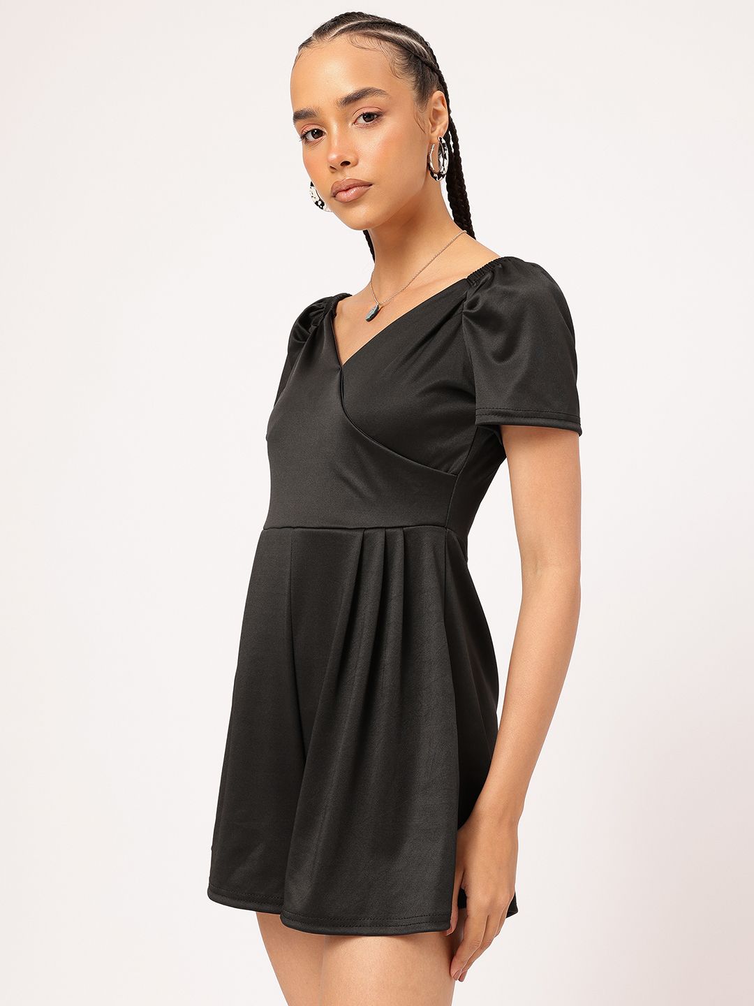 DressBerry V-Neck Basic Playsuit