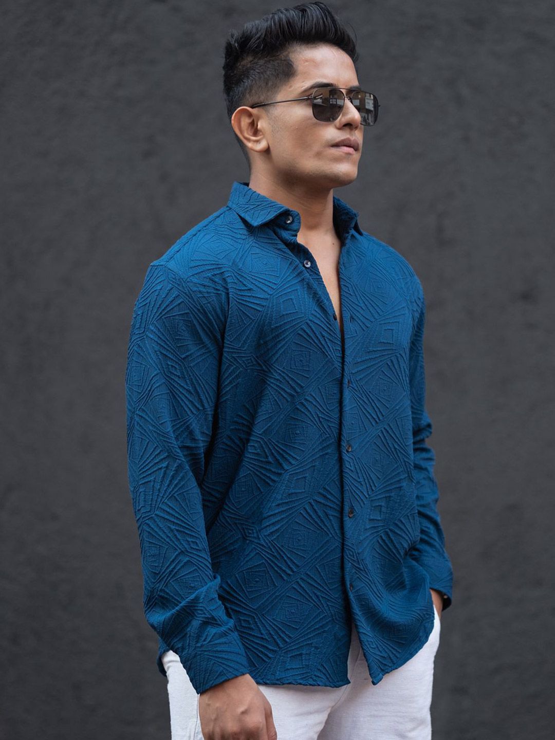 Powerlook Men Opaque Casual Shirt