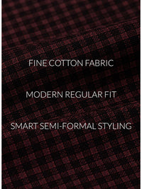 ADRO Men Standard Micro Checked Baju Separa Formal