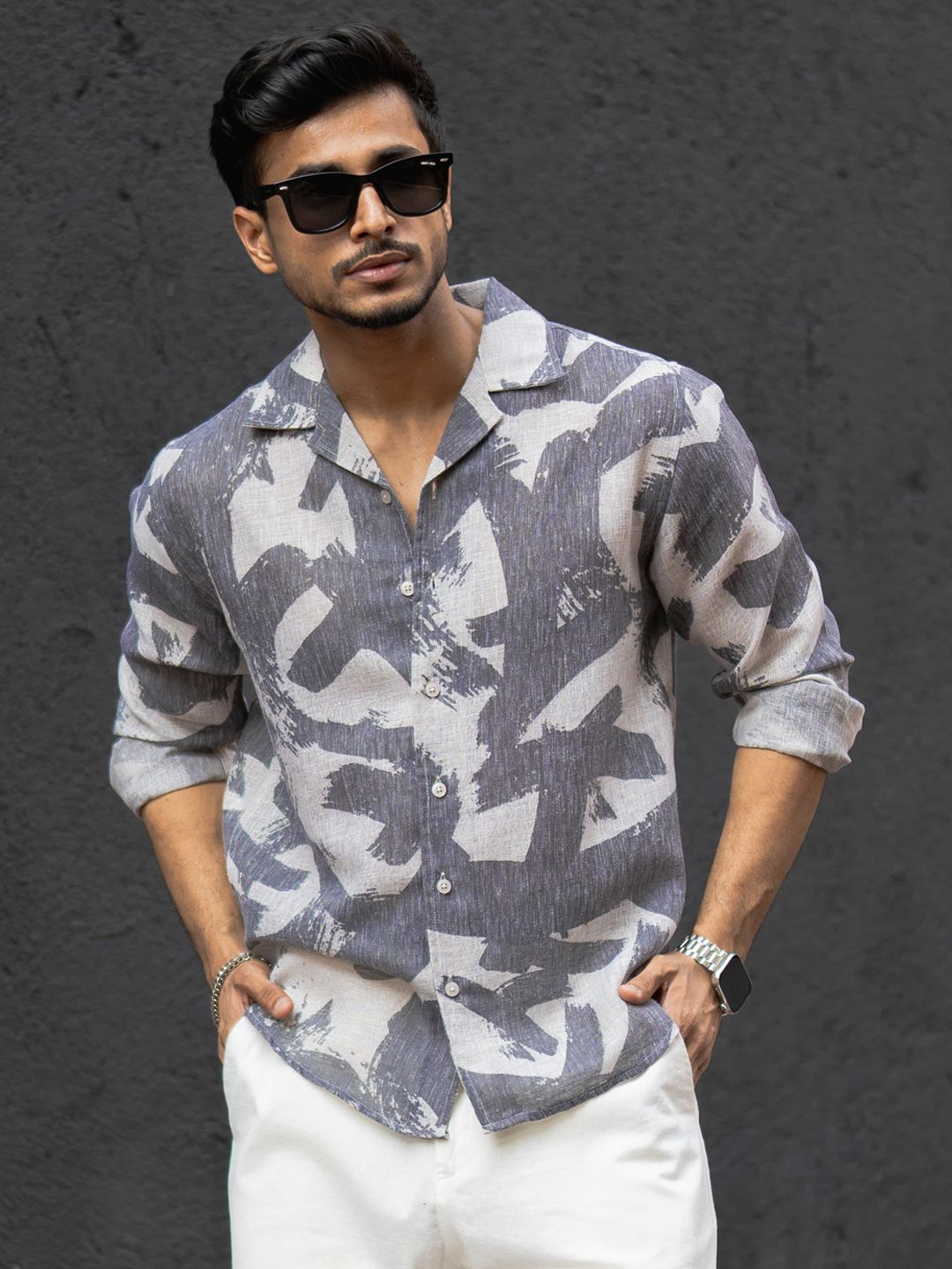 Powerlook Men Opaque Printed Casual Shirt