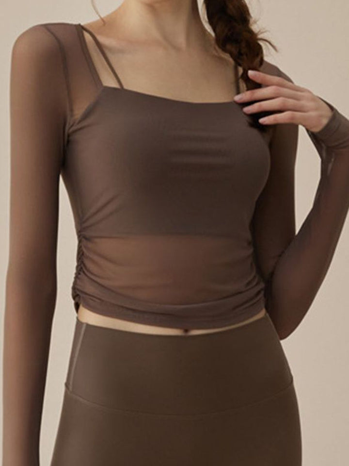 HRX by Hrithik Roshan Solid Top & Tights Co-Ord Set