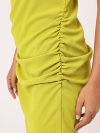 DressBerry Ruched Romance Mini Sheath Dress