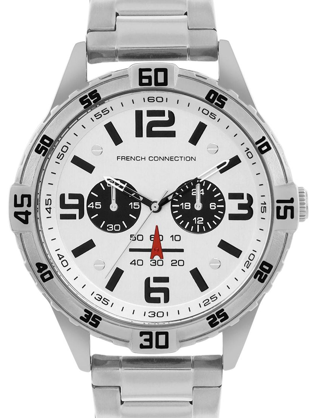 Lelaki Sambungan Perancis Dial & Tali Keluli Tahan Karat Watch FCC04SM