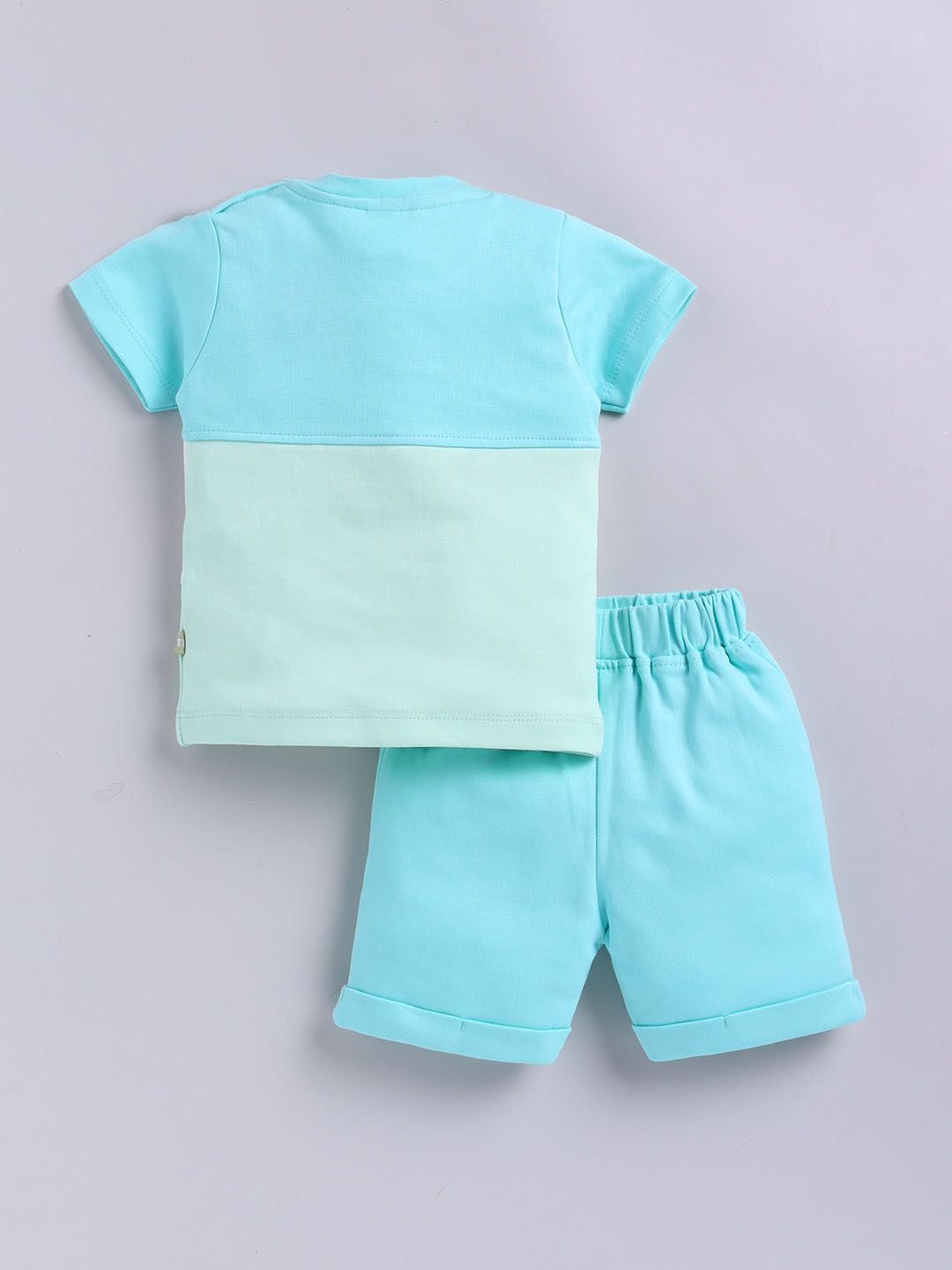 Moms Love Boys Puff Typography Printed & Striped Pure Cotton Clothing Set
