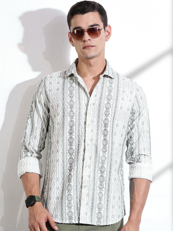 Thomas Scott Men Classic Slim Fit Opaque Casual Shirt