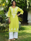 Rumah Chikankari Wanita Bercetak Cotton Chikankari Kurta