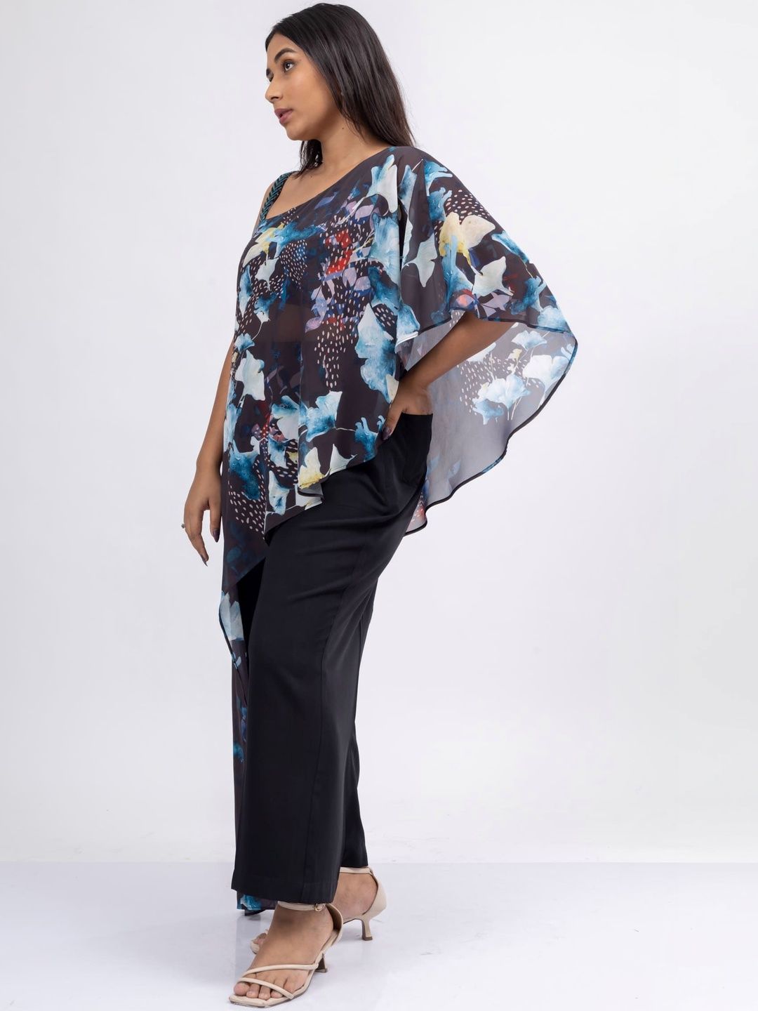 Mamicha Printed One Shoulder Top & Trousers Co-Ords
