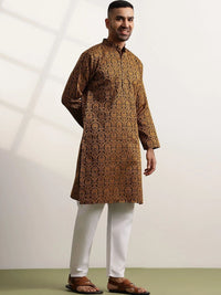 Anouk Men Ethnic Motifs Printed Regular Kurta with Trousers