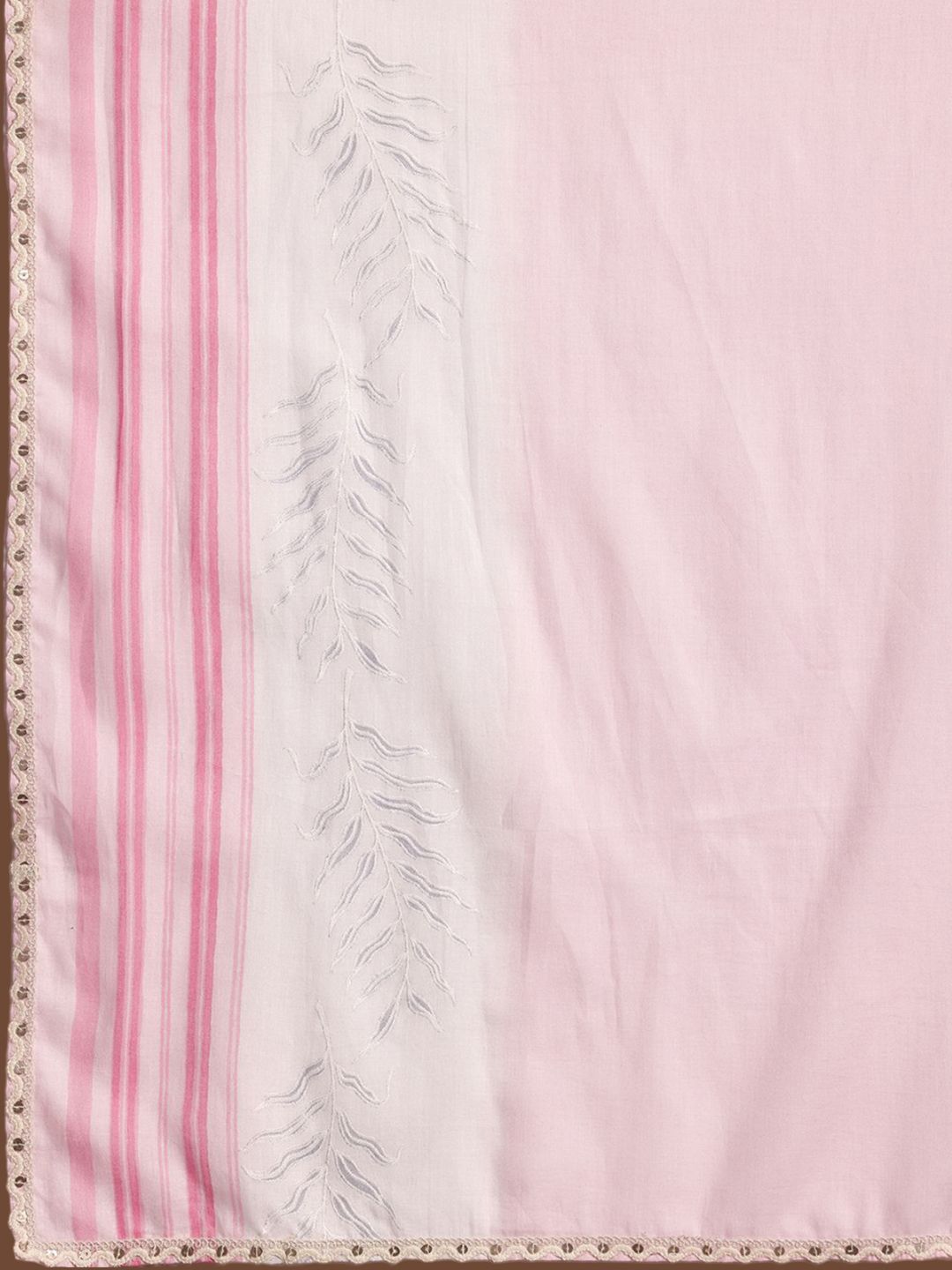 Libas Floral Printed Pure Cotton Kurta with Trousers & Dupatta