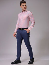 The Indian Garage Co. X Luxe Men Slim Fit Opaque Checked Formal Shirt