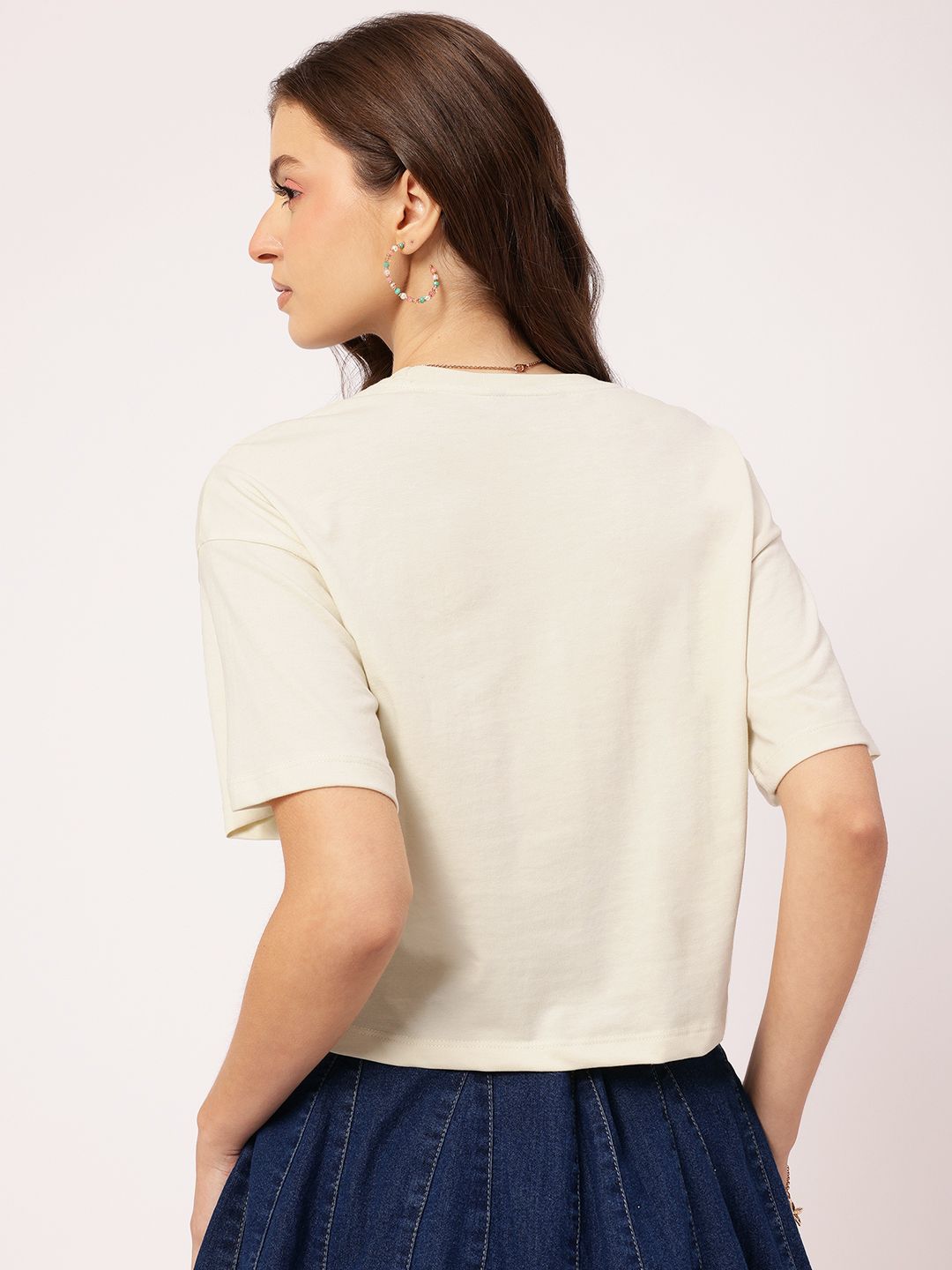 DressBerry Modern Muse Typography Boxy T-shirt