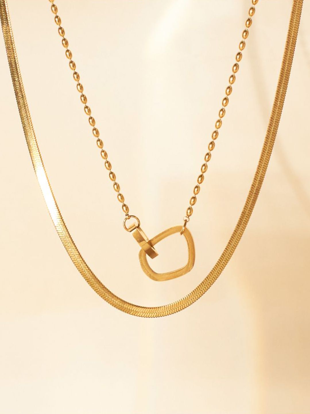 SALTY Stainless Steel Classic Beauty Layered Necklace