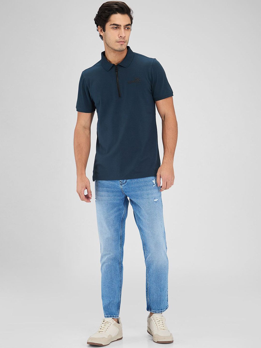 SPYKAR Men Slim Fit Heavy Fade Stretchable Jeans