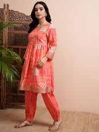 Vishudh Women Printed Kurta With Joggers Co-Ords