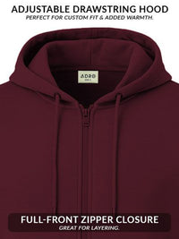 ADRO Men Printed Hooded Sweatshirt