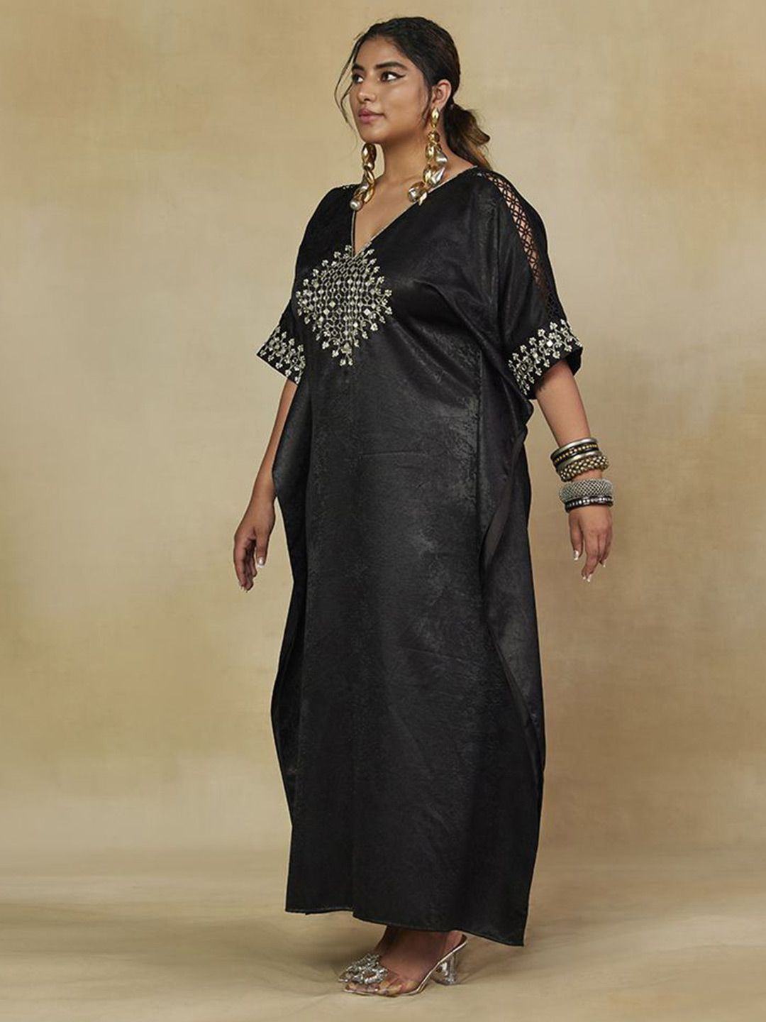 Mamicha Women Embellished A-Line Maxi Dress