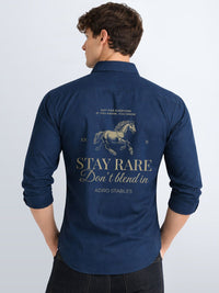 ADRO Men Standard Printed Cargo Cotton Shirts in Regular Fit