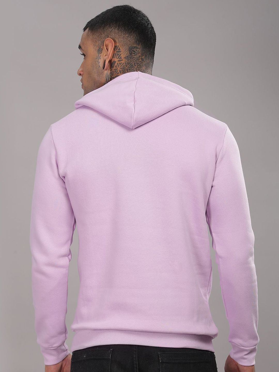 ADRO Men Printed Hooded Sweatshirt