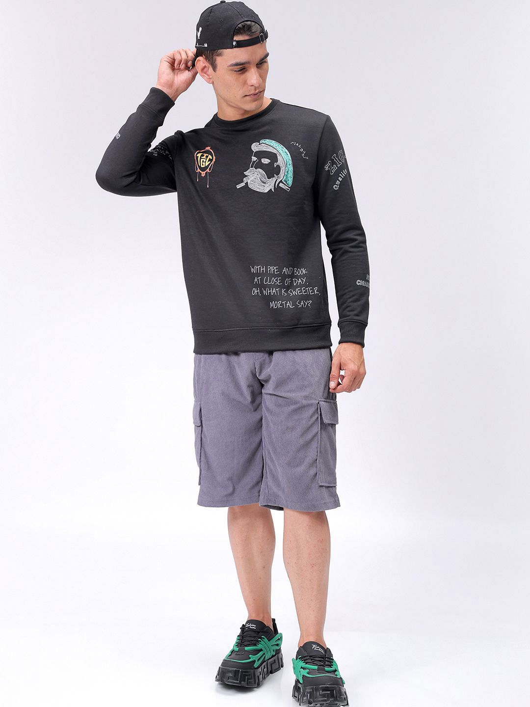 The Indian Garage Co Men Graphic Printed Sweatshirt