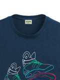 ADRO Men Typography Printed Tropical Raw Edge T-shirt