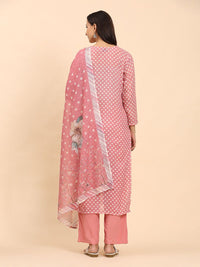 Mamicha Women Floral Printed Regular Pure Cotton Kurta with Palazzos & With Dupatta