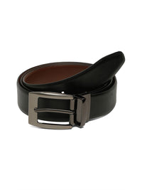 Teakwood Leathers Men Textured Leather Reversible Formal Belt