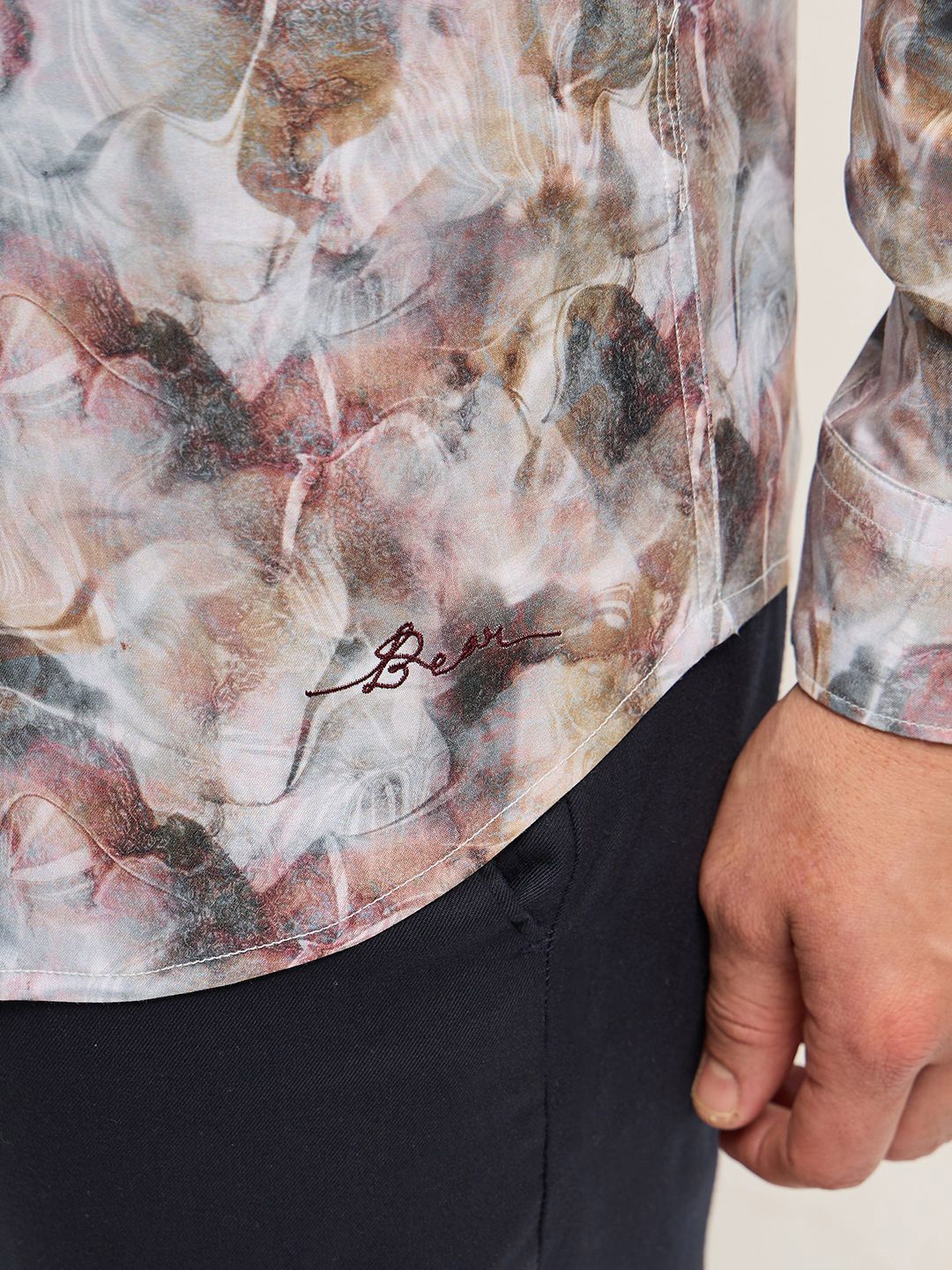 THE BEAR HOUSE Men Tailored Fit Opaque Printed Formal Shirt