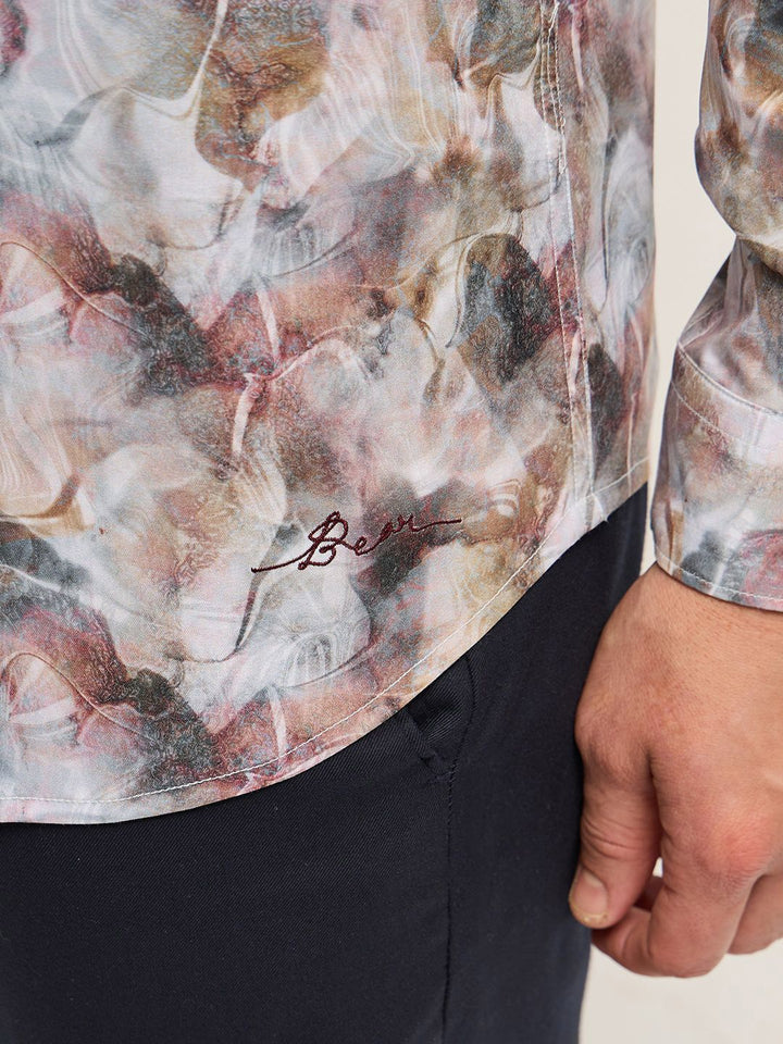 THE BEAR HOUSE Men Tailored Fit Opaque Printed Formal Shirt
