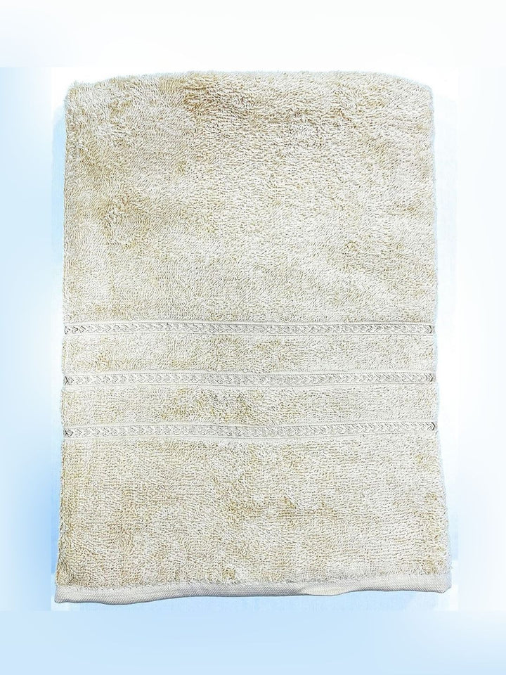 BOMBAY DYEING Beige Cotton 400 GSM Bath Towel