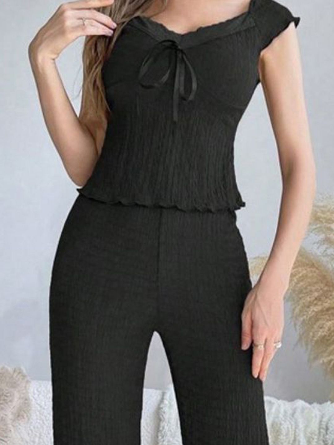 DressBerry Women Solid Night suit