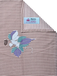 Myntra Elegant Homes Multicolor Striped 300 TC King Cadar Katil Double & 2 Sarung Bantal