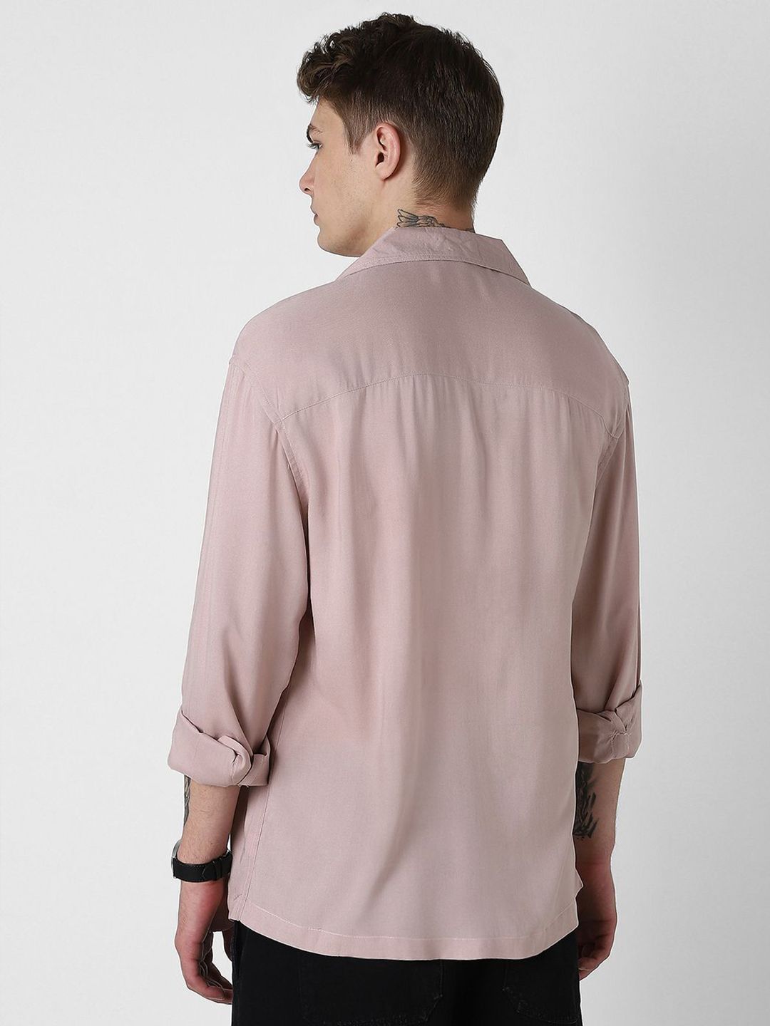 VASTRADO Men Classic Oversized Opaque Casual Shirt