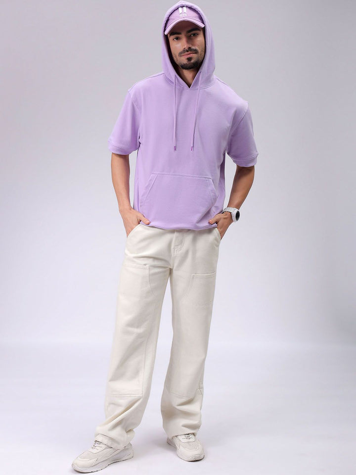 The Indian Garage Co Men Hooded Short Sleeves Sweatshirt